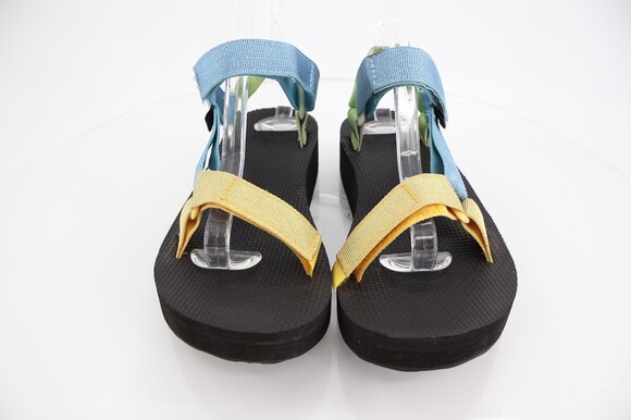 Teva Womens Midform Universal Sandal Size 6 Blue Green Yellow Strappy Ajustable - Picture 4 of 11